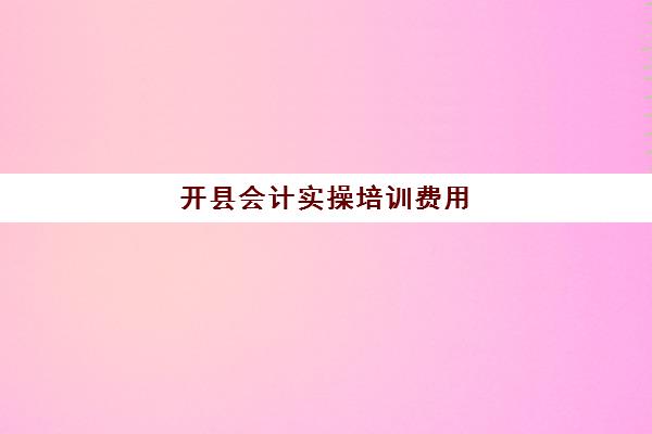 会计师费用是多少